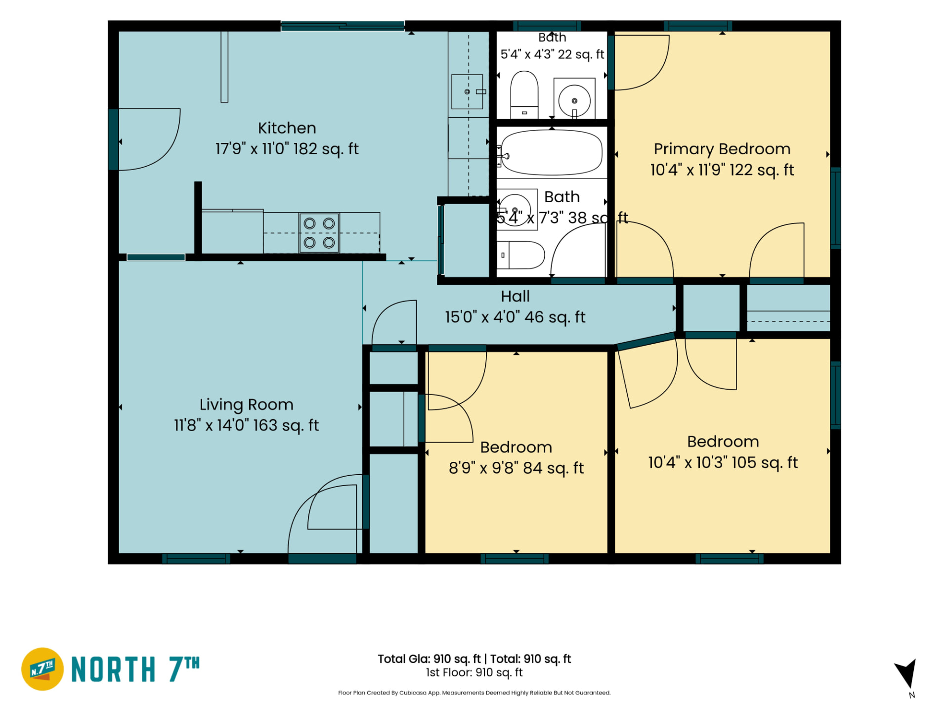 119 W Montclair Ave — Main Floor — Dimensions