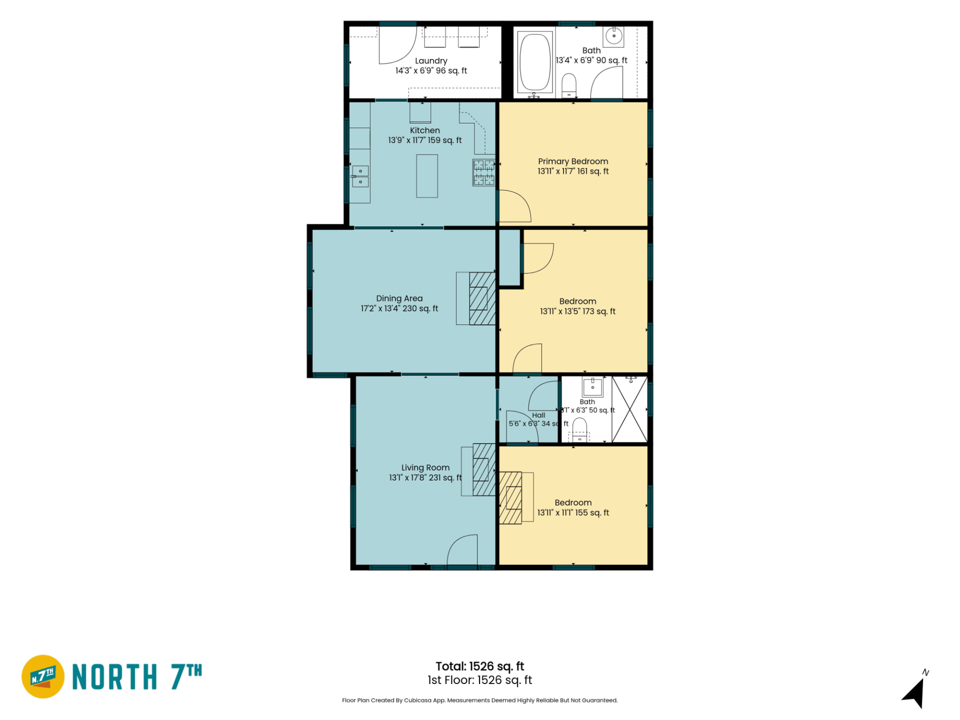 210 Carlisle St — Colored Layout Plan