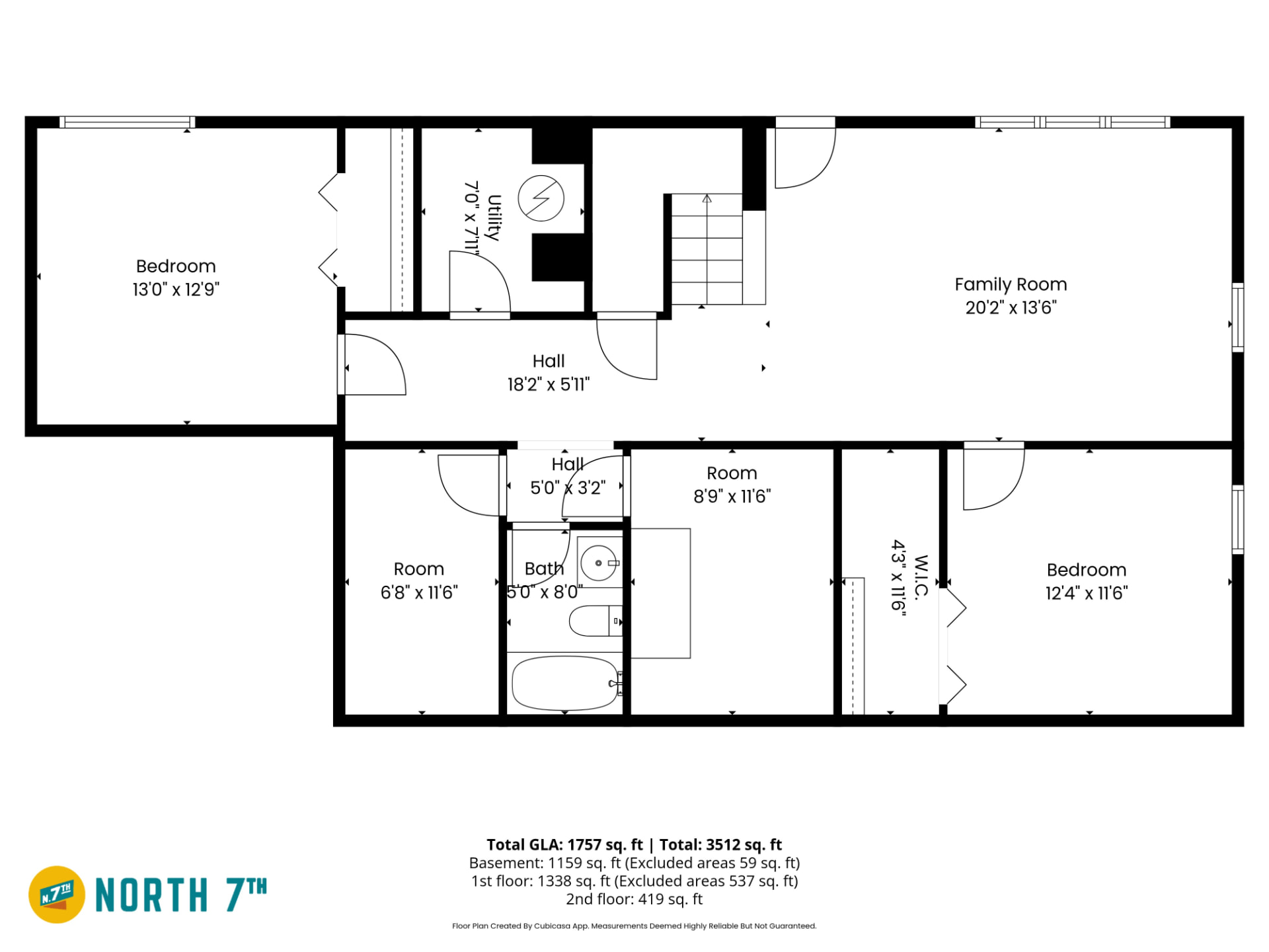 119 W Victoria Rd — Basement Plan